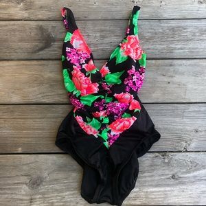 Rose Marie Reid Vintage Floral One Piece Swim
